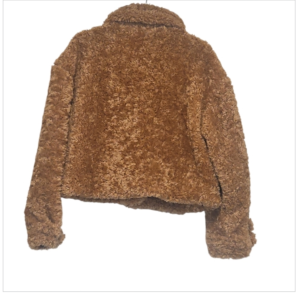Nwt Blank Nyc Jacket Sherpa Cozy Tan Brown Sz S — image 8 of 8